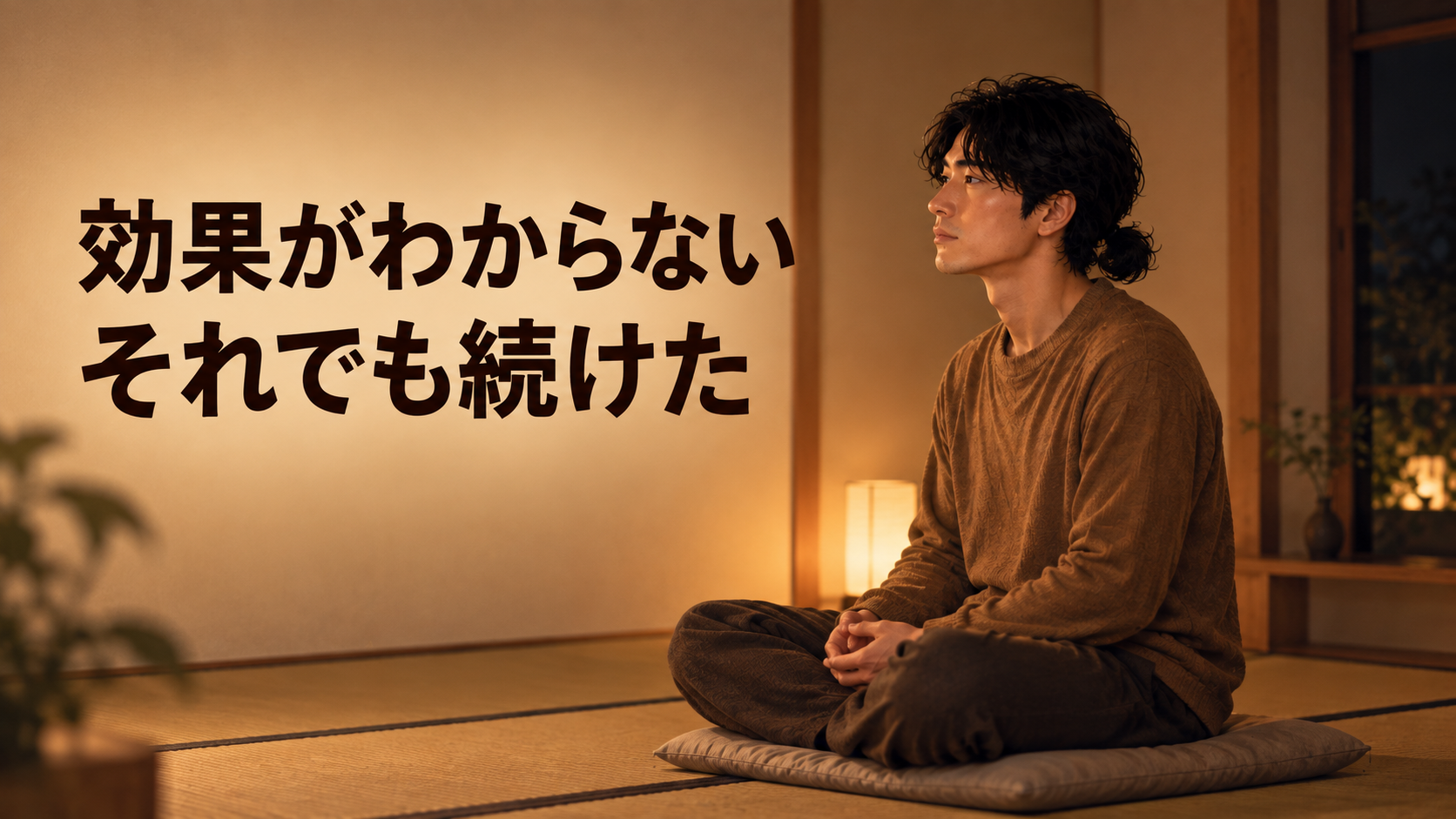 瞑想の効果がわからなくても6年間続けた男性